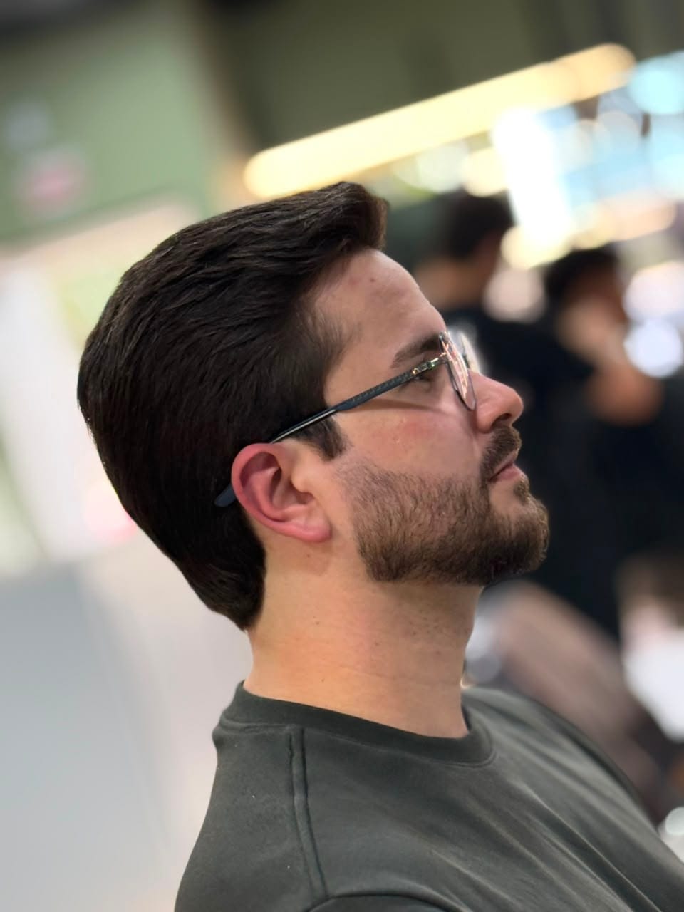 Cliente da Felipe Barber após corte e barba, em Ibirama